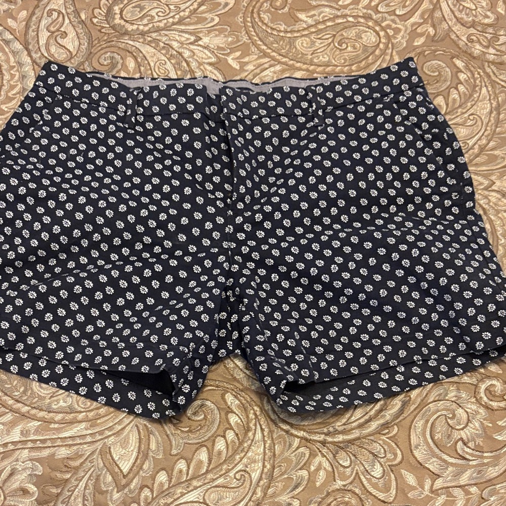 Tommy Hilfiger Navy and White Floral Shorts